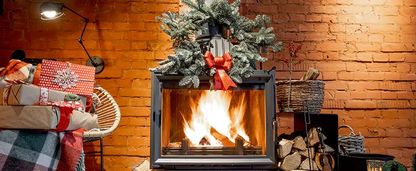 Travis Industries Linear Gas Fireplace Installation in Goshen, Indiana