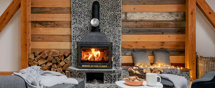 Thelin Hearth Products Direct Vent Gas Stove Fireplace Inspection in Goshen, Indiana